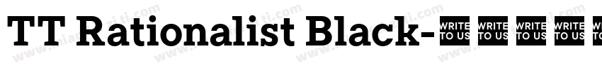 TT Rationalist Black字体转换